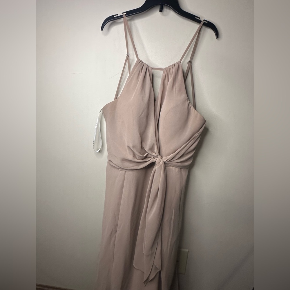 Womens bridesmaids Azazie dress size 10 light brown